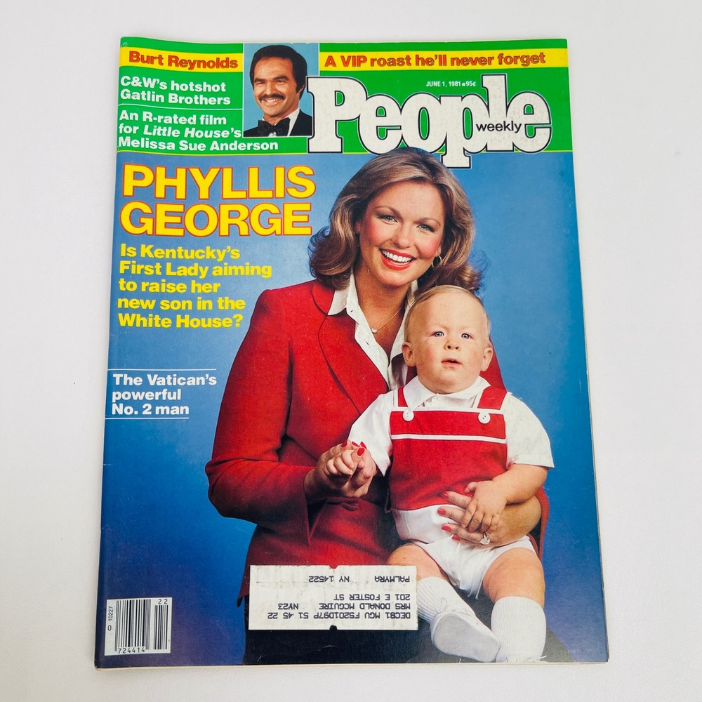 People Weekly Magazine June 1 1981 Phyllis George Burt Reynolds Vintage Good